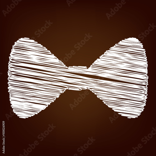 Scrible icon on the brown background