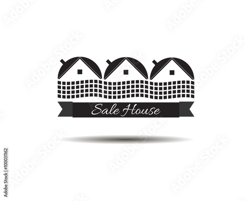 The logo of the house.Vector illustration