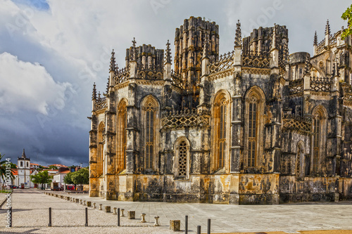 Portugal. Batalha Dominican medieval monastery  Gothic art. 