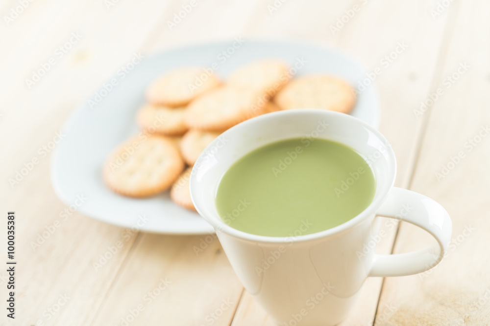 hot matcha latte