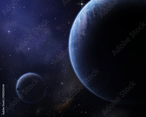 Fototapeta Naklejka Na Ścianę i Meble -  Planets in space