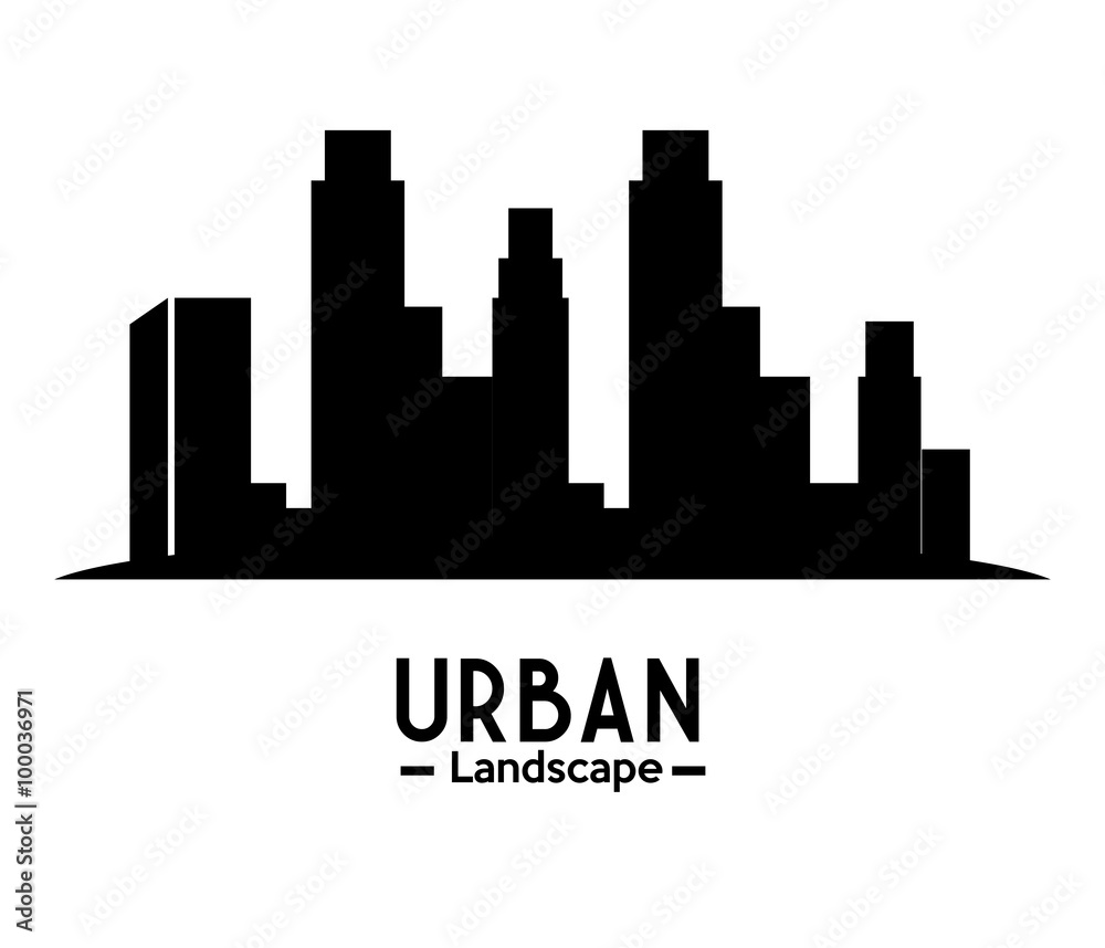 Naklejka premium Urban and cityscape design