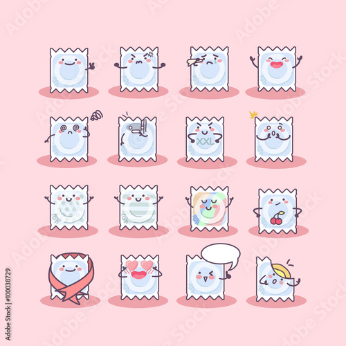 condom package cartoon