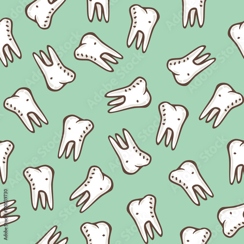 Stomatology Seamless Vector Pattern