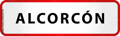 City of Alcorcon Sign in Spain Europe photo