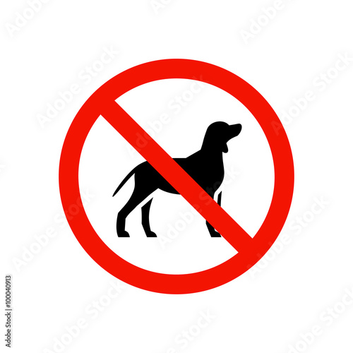 Prohibiting sign.
