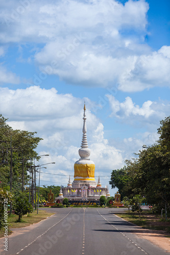 Phrathat Nadoon or Nadoon Stupa in Maha-Sarakham Province   nort photo