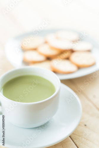 hot matcha latte