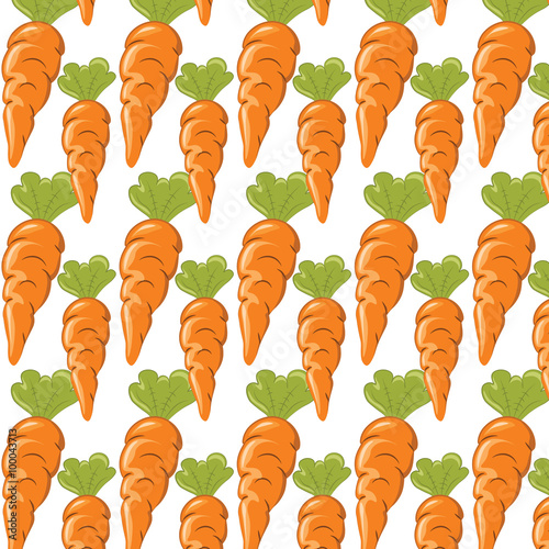 Carrots pattern. Vector