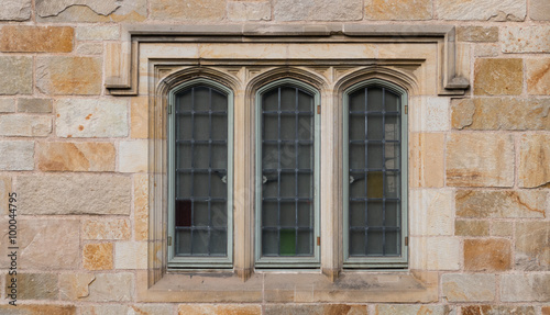 Tree windows in  Neo-Gothic 