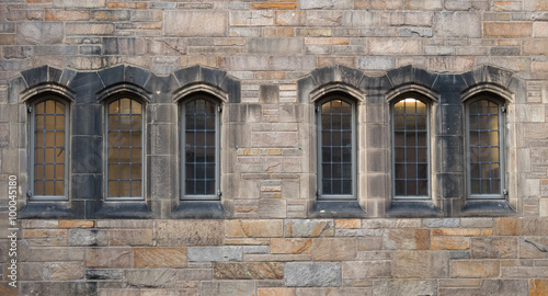 windows in  Neo-Gothic style