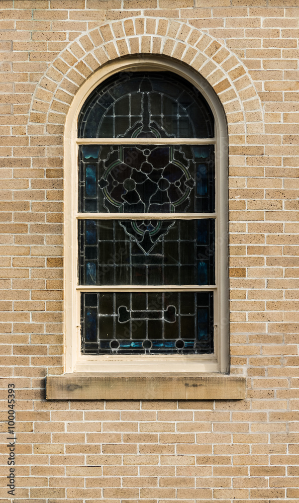 windows in  Neo-Gothic style whith mosaic