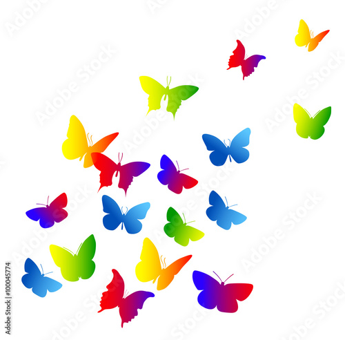farfalle, silhouette, sagome, volare, leggerezza, volo