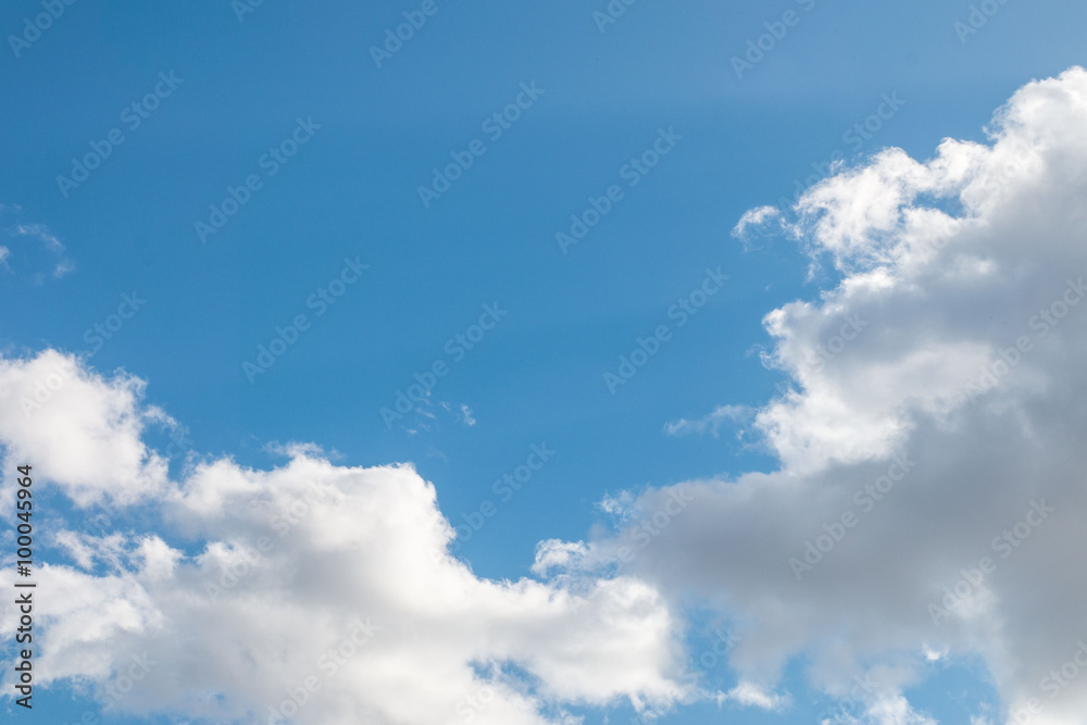 Blue sky with cloud