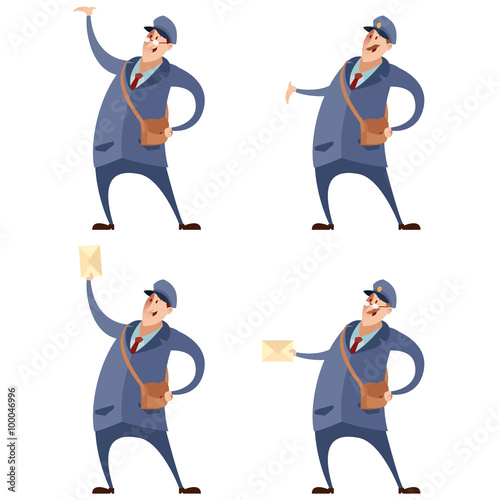 Set of postmans