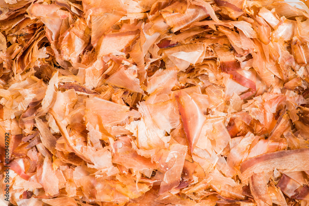 closeup chips tuna for sushi, background closeup chips tuna for sushi, background