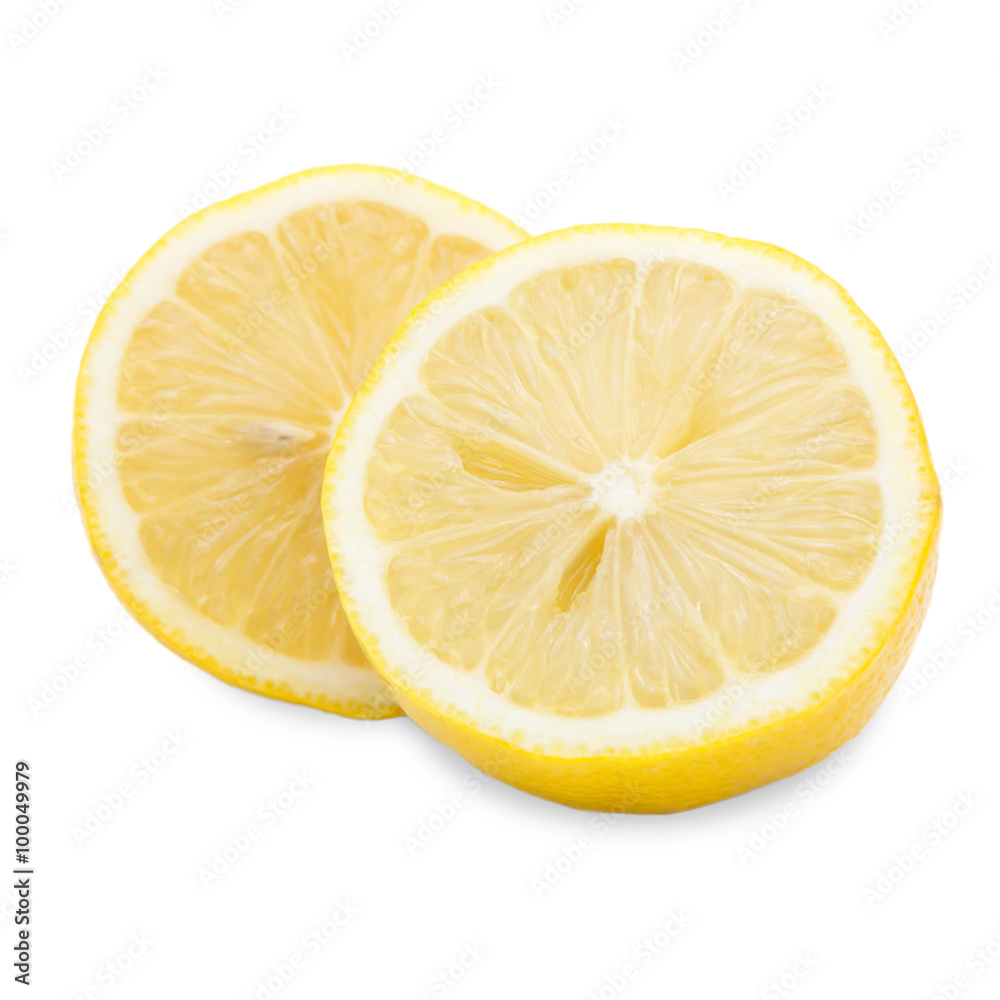 Fresh half lemon isolated on white background Fresh half lemon isolated on white background