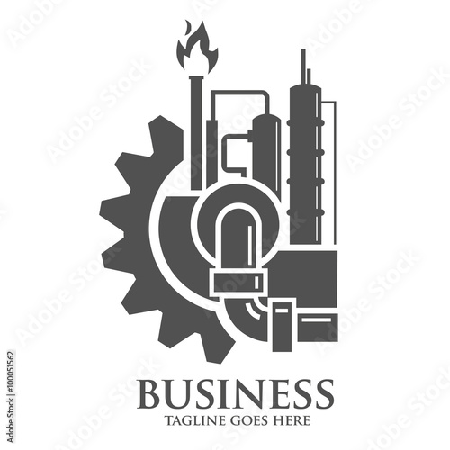 industrial and factory logo