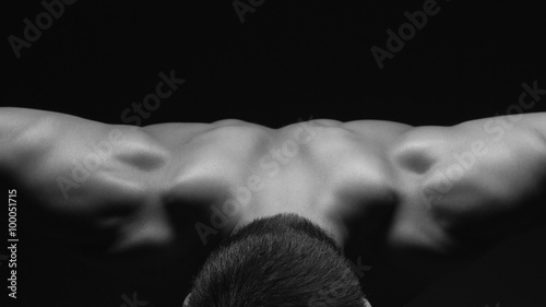 Muscular male neck