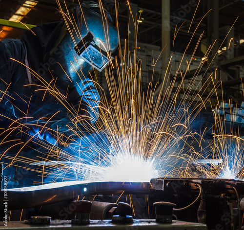 Welding with sparks