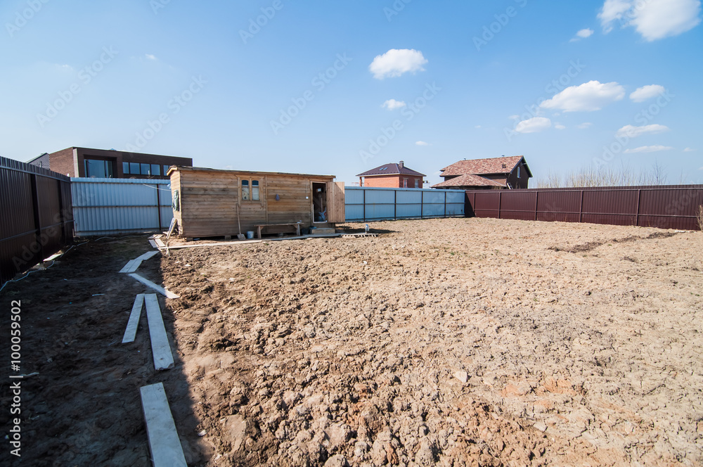 The construction of a new country house The construction of a new country house