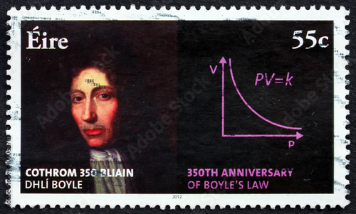 Postage stamp Ireland 2012 Robert Boyle, Natural Philosopher photo