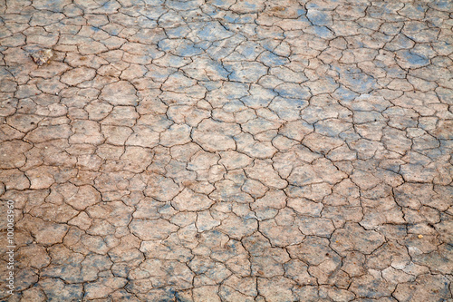 Surface of dried ground