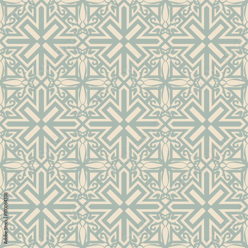 Elegant antique background image of spiral cross geometry pattern. 
