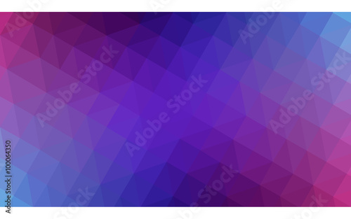 Multicolor dark pink, blue polygonal design illustration, which consist of triangles and gradient in origami style.