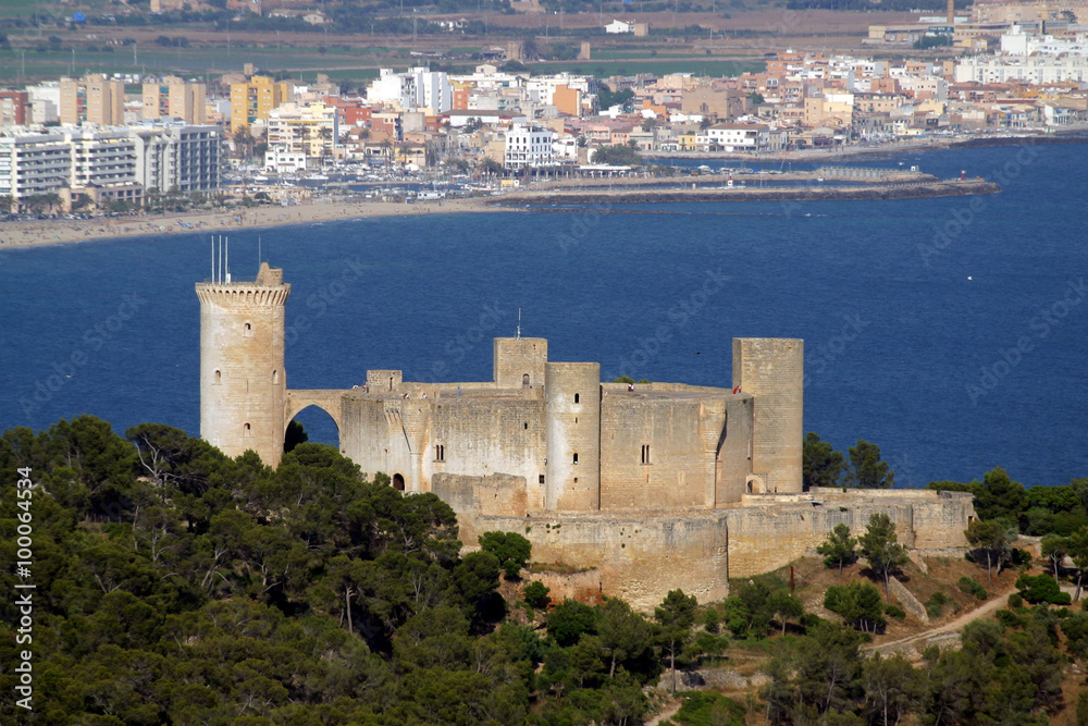 Spagna,isola di Maiorca, la città di Palma.Castello di Bellver.