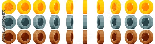 Empty Coin With Spinning Animation