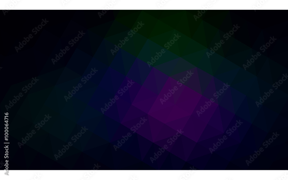 Fototapeta premium Multicolor dark pink, green polygonal design illustration, which consist of triangles and gradient in origami style.