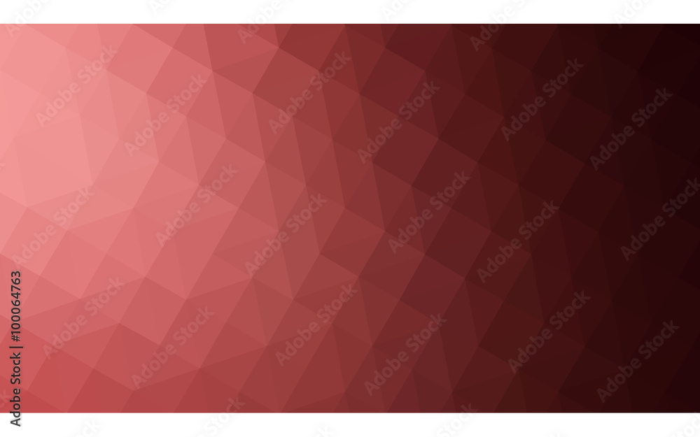 Multicolor pink, red, orange polygonal design illustration, which consist of triangles and gradient in origami style.