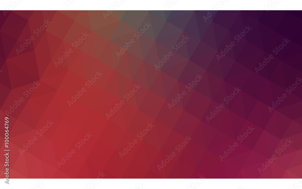 Fototapeta premium Multicolor pink, red, orange polygonal design illustration, which consist of triangles and gradient in origami style.