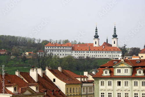 PRAGUE, CZECH REPUBLIC - APRIL 23, 2013: View of Strahov Monastery