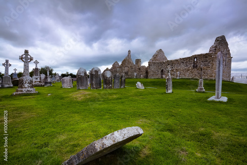 Clonmacnoise is an ancient monastic site near Shannonbridge, County Offaly,Ireland