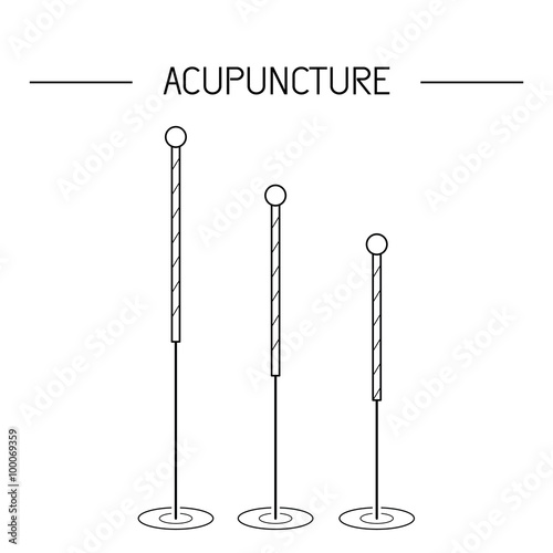 vector elements for acupuncture and massage, TCM 02