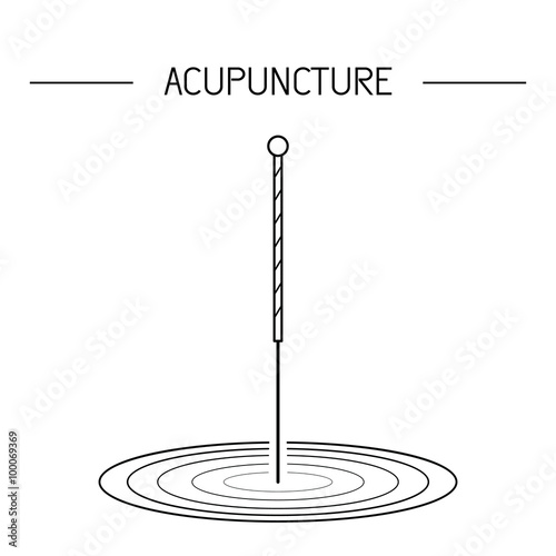 vector elements for acupuncture and massage, TCM 03