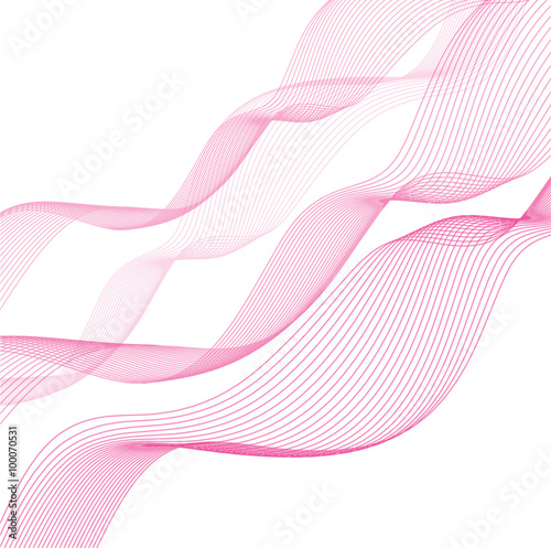 Sfondo di onde rosa astratte