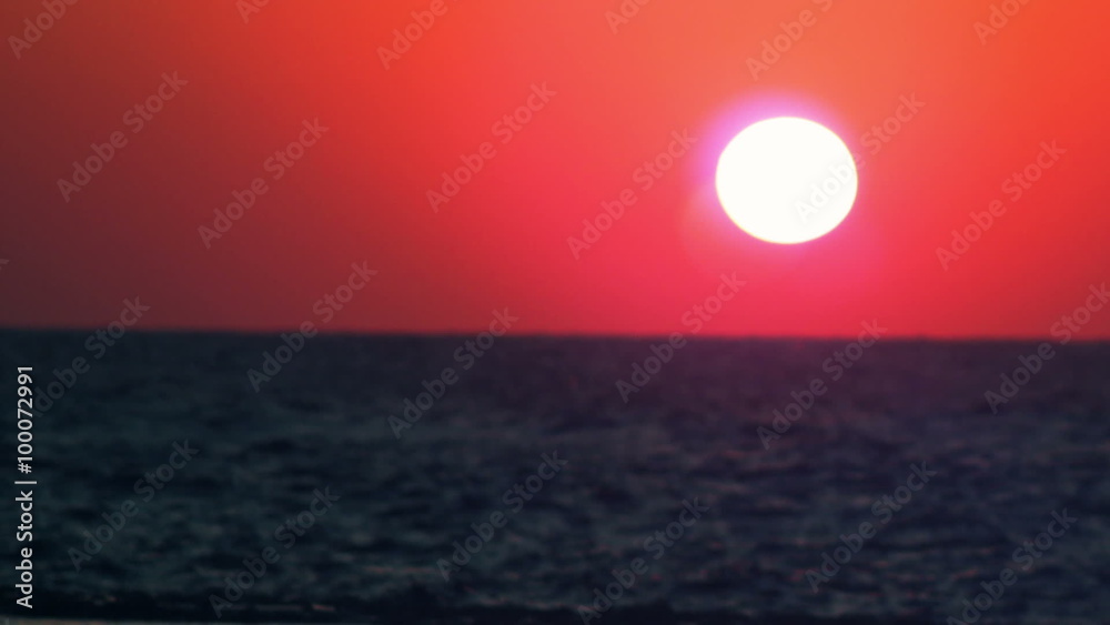 Royalty Free Stock Video Footage of a sunset and waves at Dor Beach shot in Israel at 4k with Red.