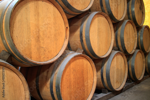 Tequila resting in oak barrels, Guadalajara, Jalisco.