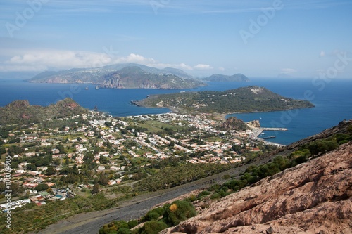 Porto Levante on the Island Vulcano  and Island Lipari, Aeolian (Lipary) Islands, Italy