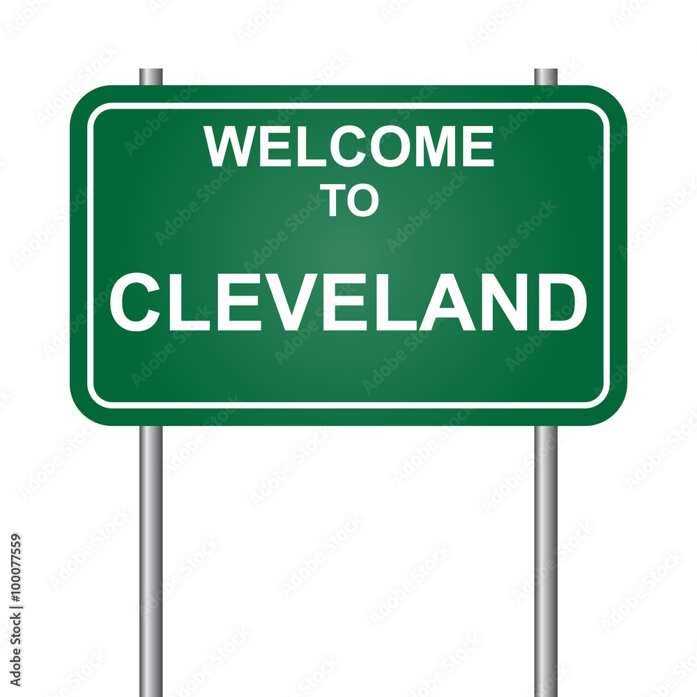 Welcome to Cleveland vector