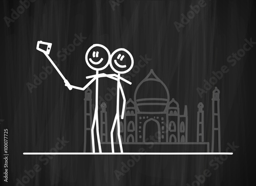 tafel mk selfie machen taj mahal I