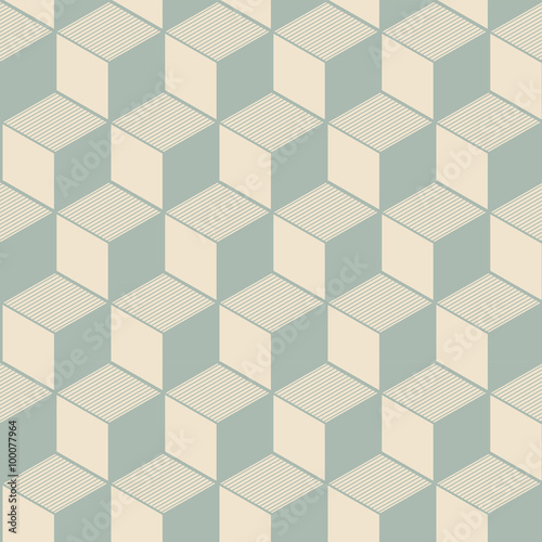 Elegant antique background image of cubic line geometry pattern. 