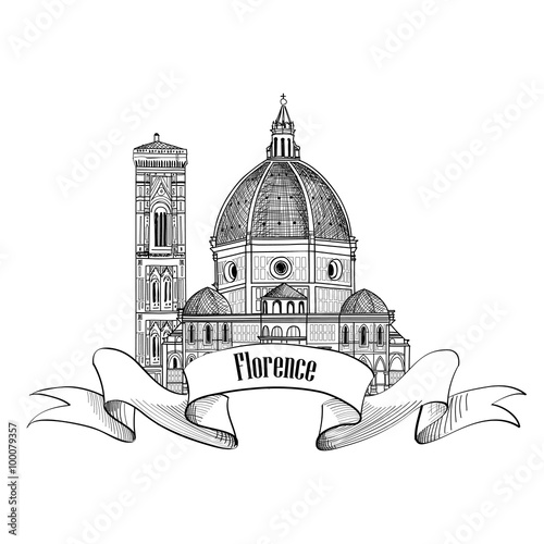 Fototapet Florence symbol