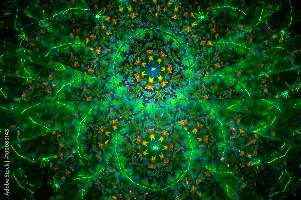 Fototapeta premium beautiful abstraction in multicolored mirrored kaleidoscope