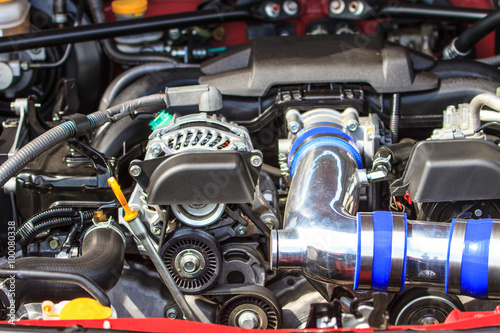 close up Car engine