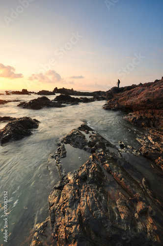 Beautiful nature views at south chinese sea, Malaysia coastline. © Yunus Malik