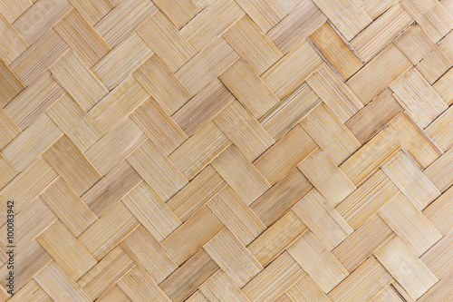 close up woven bamboo pattern